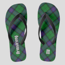 Clan Armstrong Tartan Flip Flops