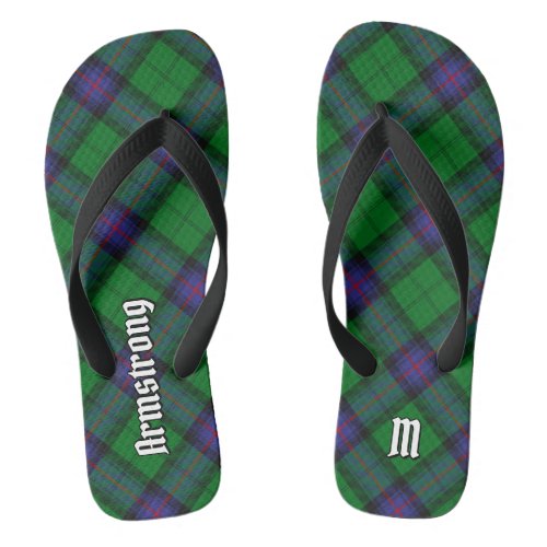 Clan Armstrong Tartan Flip Flops