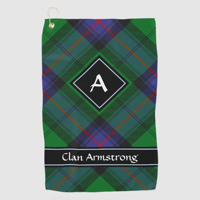 Clan Armstrong Tartan Golf Towel (Front)