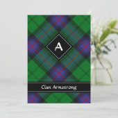 Clan Armstrong Tartan Invitation (Standing Front)