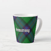 Clan Armstrong Tartan Latte Mug (Right Angle)