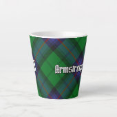 Clan Armstrong Tartan Latte Mug (Front)