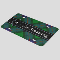 Clan Armstrong Tartan License Plate