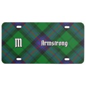 Clan Armstrong Tartan License Plate (Front)