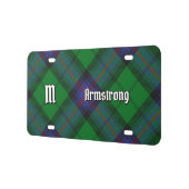 Clan Armstrong Tartan License Plate (Left)