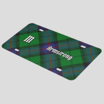 Clan Armstrong Tartan License Plate