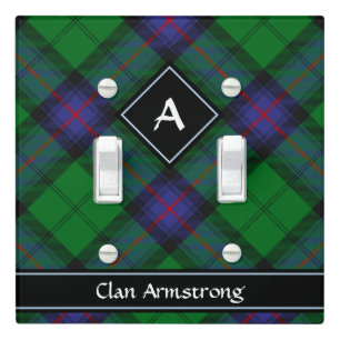 Clan Armstrong Tartan Light Switch Cover