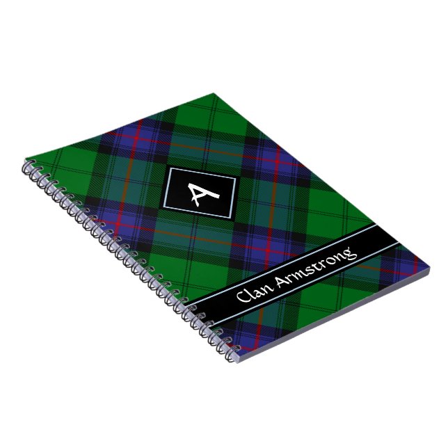 Clan Armstrong Tartan Notebook (Right Side)