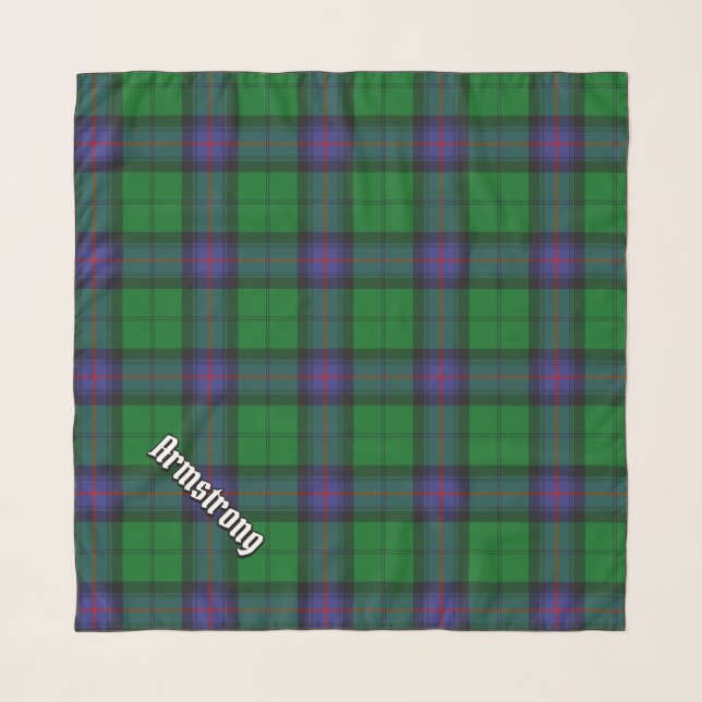 Clan Armstrong Tartan Scarf (Front (Horizontal))