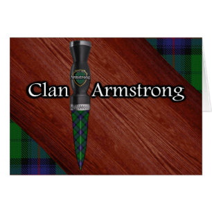 Clan Armstrong Tartan Sgian Dubh Blade Cards
