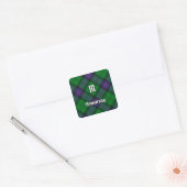 Clan Armstrong Tartan Square Sticker (Envelope)