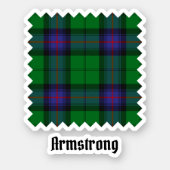 Clan Armstrong Tartan Sticker (Front)