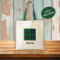 Clan Armstrong Tartan Tote Bag