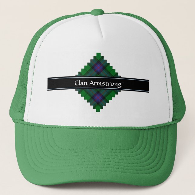 Clan Armstrong Tartan Trucker Hat (Front)