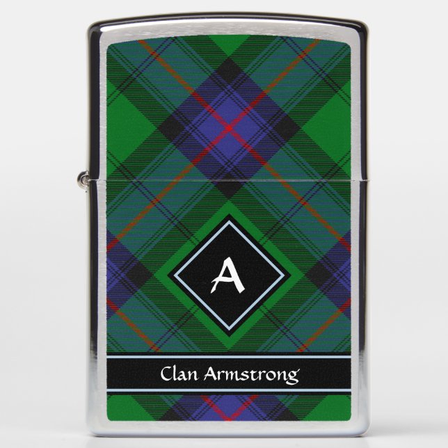 Clan Armstrong Tartan Zippo Lighter (Front)