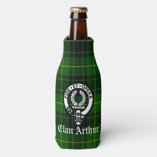 Clan Arthur / MacArthur Crest & Tartan Bottle Cooler