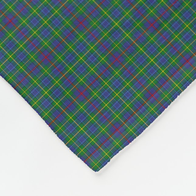 Clan Bailey Tartan Fleece Blanket (Corner)