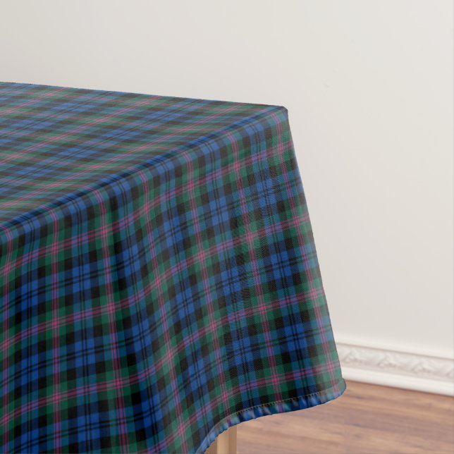 Clan Baird Blue and Green Scottish Tartan Tablecloth (In Situ)