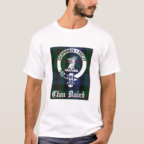 Clan Baird Crest Badge  Tartan T_Shirt