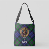 Clan Baird Crest over Tartan Crossbody Bag