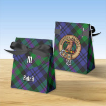 Clan Baird Crest over Tartan Favor Boxes