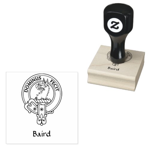 Clan Baird Crest Rubber Stamp