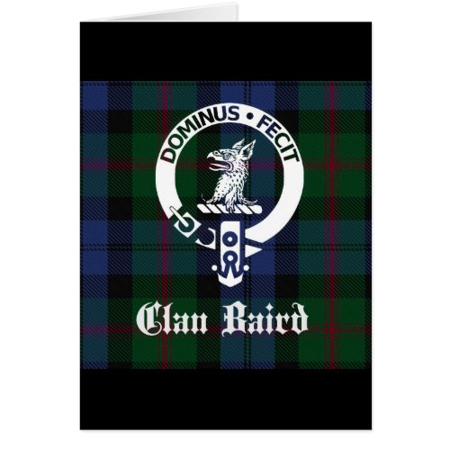 Clan Baird Crest Tartan