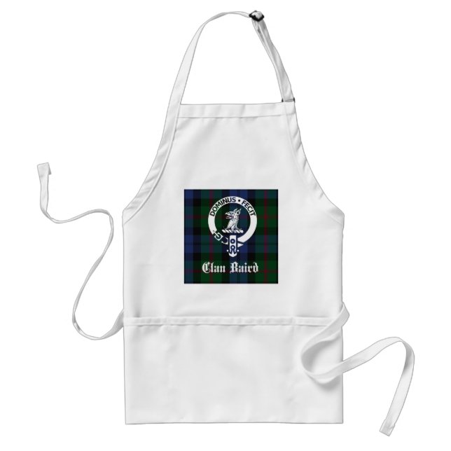 Clan Baird Crest Tartan Adult Apron (Front)
