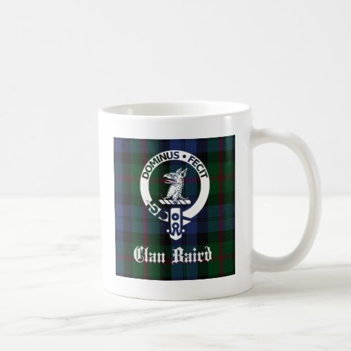 Clan Baird Crest Tartan Coffee Mug