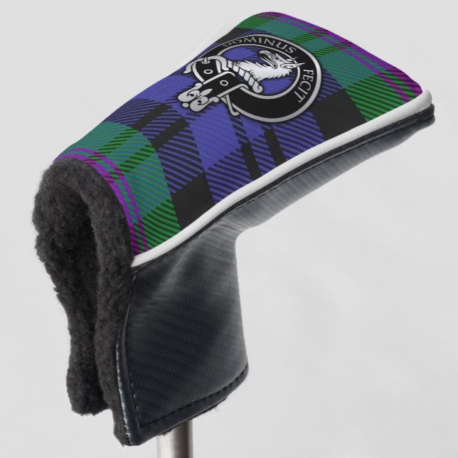 Clan Baird Crest & Tartan Golf Head Cover (3/4 Front)