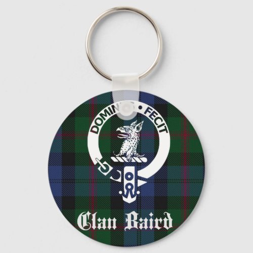 Clan Baird Crest Tartan Keychain
