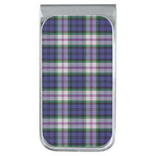 Clan Baird Dress Tartan Silver Finish Money Clip