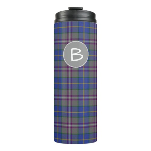 Clan Baird Plaid Monogrammed Thermal Tumbler