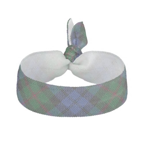 Clan Baird Scottish Accents Blue Green Tartan Elastic Hair Tie
