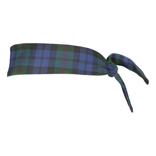 Clan Baird Scottish Accents Blue Green Tartan Tie Headband