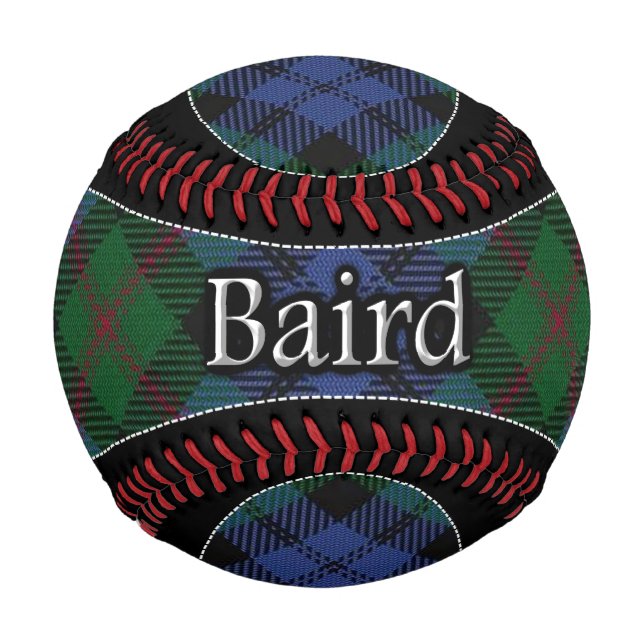 Clan Baird Scottish Dream Tartan Baseball (Front)