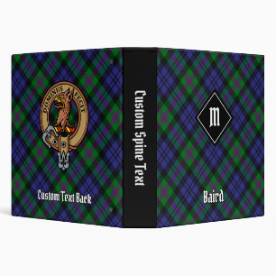 Clan Baird Tartan 3 Ring Binder