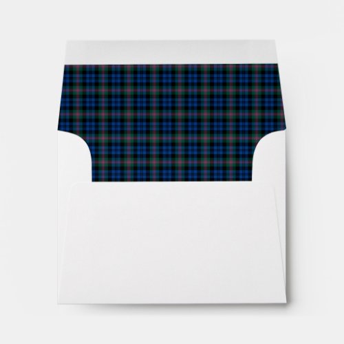 Clan Baird Tartan Blue and Green Plaid Envelope