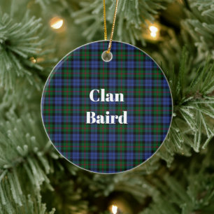 Clan Baird Tartan Ceramic Ornament