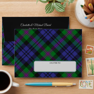 Clan Baird Tartan Envelope