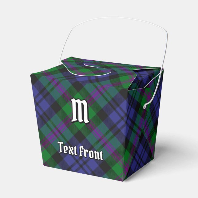Clan Baird Tartan Favor Boxes (Front Side)