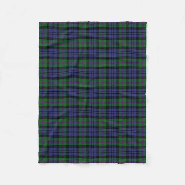 Clan Baird Tartan Fleece Blanket (Front)