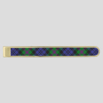 Clan Baird Tartan Gold Finish Tie Bar