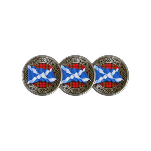 Clan Baird Tartan Knot  Flag Golf Ball Marker