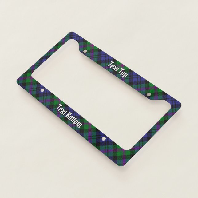 Clan Baird Tartan License Plate Frame (3/4)