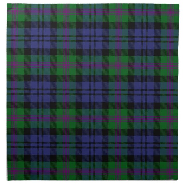 Clan Baird Tartan Napkin (Front)