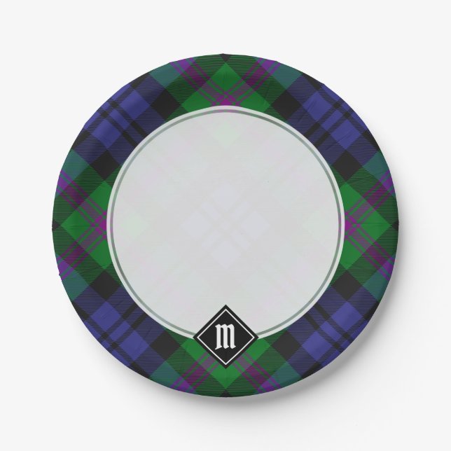 Clan Baird Tartan Paper Plates (Front)