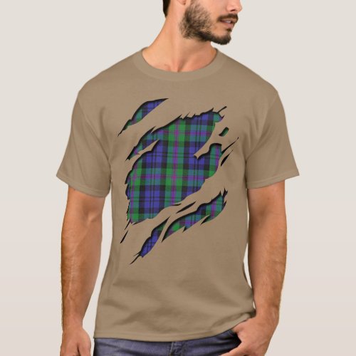 Clan Baird Tartan Plaid Effects T_Shirt