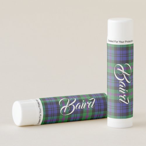 Clan Baird Tartan Plaid Lip Balm