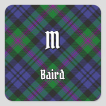 Clan Baird Tartan Square Sticker
